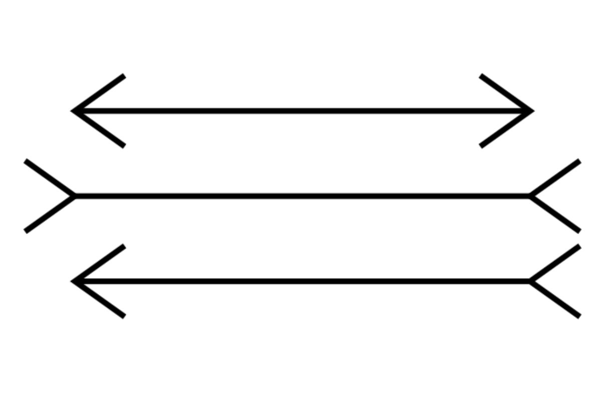 Müller-Lyer's optical illusion