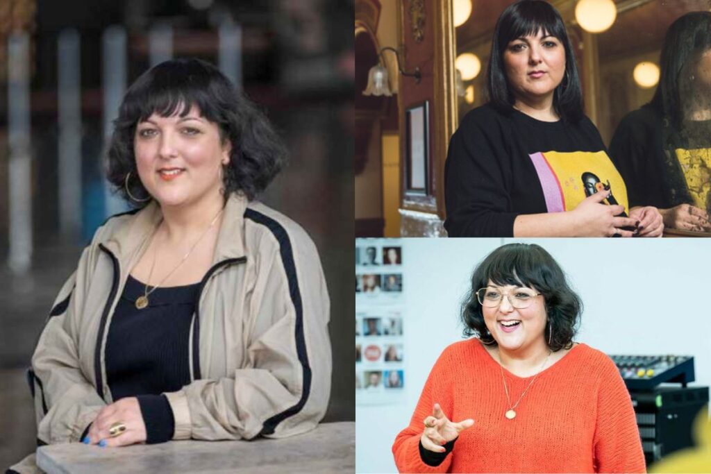 three images of nadia fall