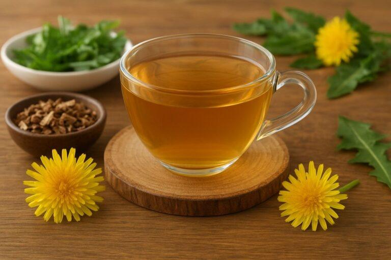 dandelion tea - a root detox for digestion aid