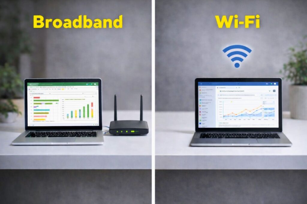 What Is Difference Between Broadband And WiFi? A Detailed Guide