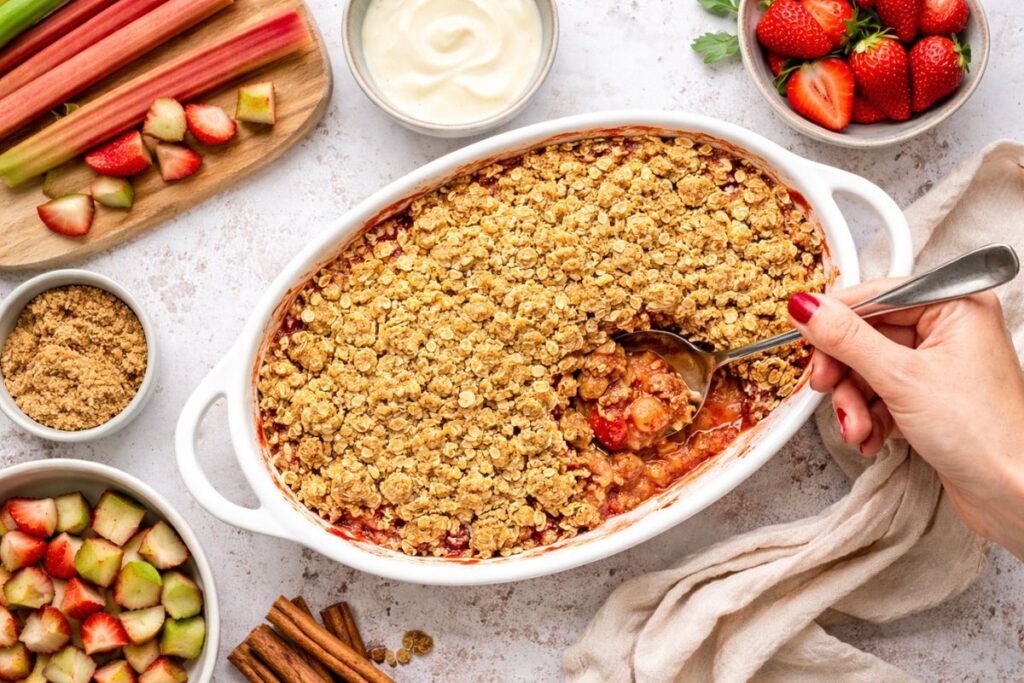 Rhubarb Crumble Recipe: The Secret to a Perfect Crunchy Topping