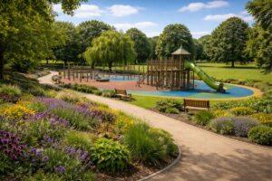 sustainable surfacing supports long term public space design of a playgorund