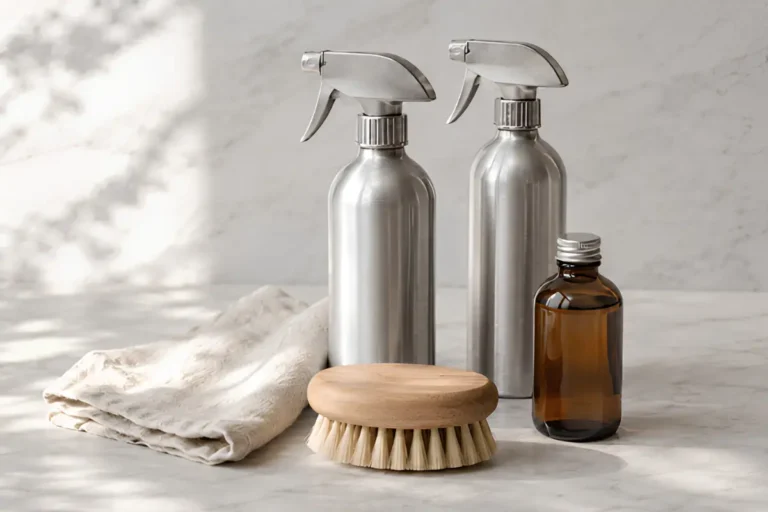 cleaning products placed together