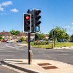 traffic lamp on a road